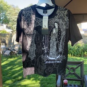 Victorious, Men (XL)Graphic-Tee, Black/Silver/Grey